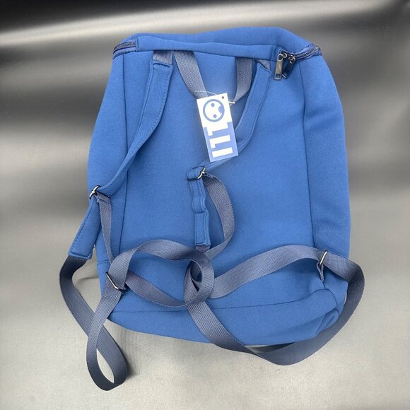 OLLI Backpack Bucket Cooler Navy Blue Insulated Bag Carry All Neoprene Zip - Picture 2 of 8